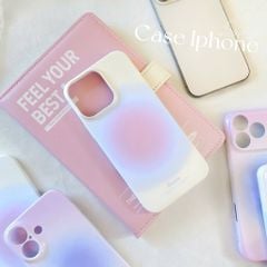 ** Ốp iPhone 15 6.1 lưng cứng viền cứng loang màu