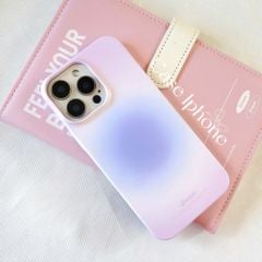 ** Ốp iPhone 15 Pro lưng cứng viền cứng loang màu