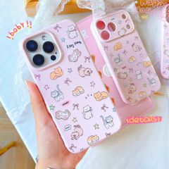 Ốp iPhone 15 Pro Max dẻo viền tim