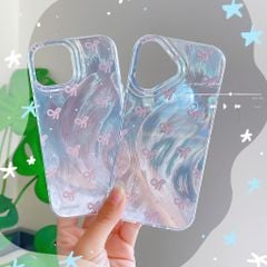 ** Ốp iPhone 17 vân sóng ánh bạc