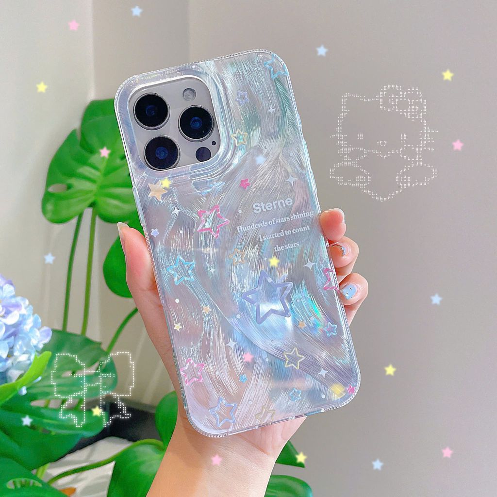 ** Ốp iPhone 16 Pro Max vân sóng ánh bạc