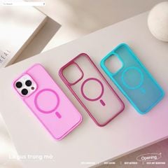 ** Ốp iPhone 16 Pro Max Likgus nhám Magsafe viền màu