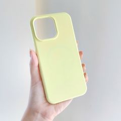 ** Ốp iPhone 15 6.1 silicon magsafe chống bẩn trơn