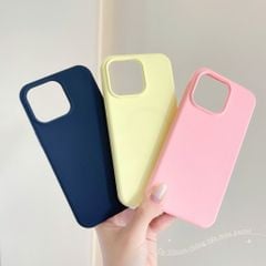 ** Ốp iPhone 15 6.1 silicon magsafe chống bẩn trơn