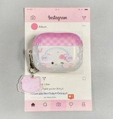 ** Case Airpods Pro 2 mặt Kitty đeo tai nghe nắp hồng