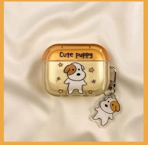 ** Case Airpods Pro 2 Cute Puppy nắp vàng