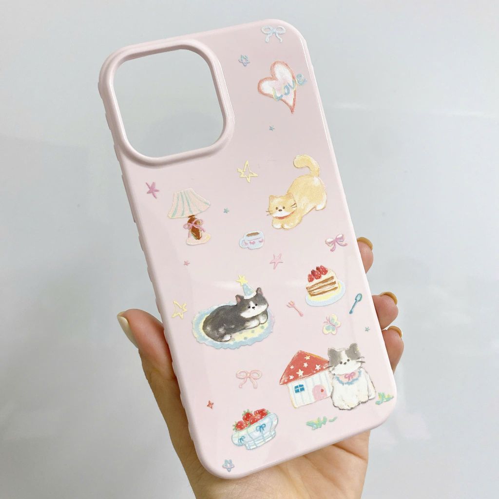 Ốp iPhone 15 Pro Max dẻo viền tim