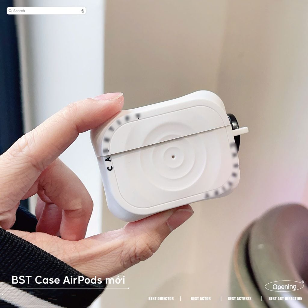** Case Airpods Pro silicon chống sốc vân sóng tròn