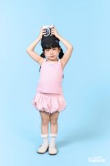 LE48 - Áo hai dây nhún eo cho bé gái