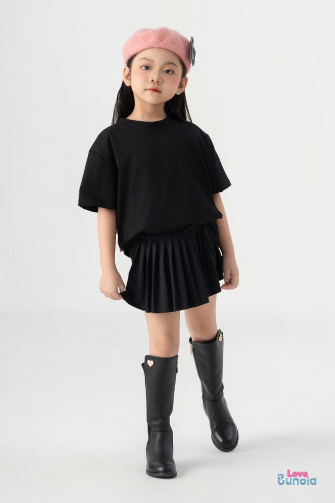 LE08 - Chân váy xếp ly cho bé gái