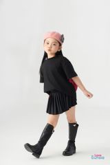 LE07 - Áo phông gắn nơ to bản cho bé gái