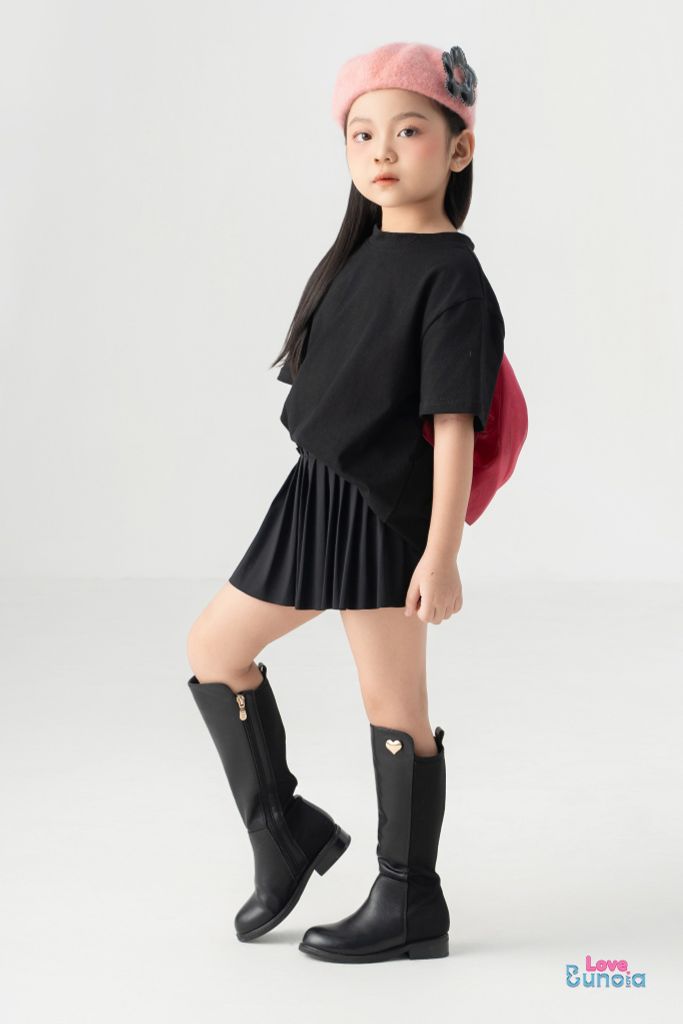 LE08 - Chân váy xếp ly cho bé gái