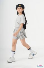 LE08 - Chân váy xếp ly cho bé gái