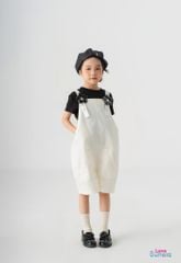 LE06 - Yếm vải thô Hàn cao cấp cho bé gái