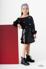 LE23 - Chân váy Sequin nhiều tầng A bé gái