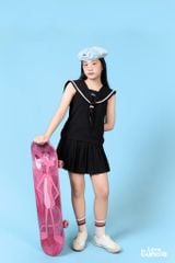 LE48 - Áo hai dây nhún eo cho bé gái