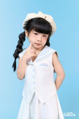 LE 52 - Chân váy xòe màu trắng cho bé gái