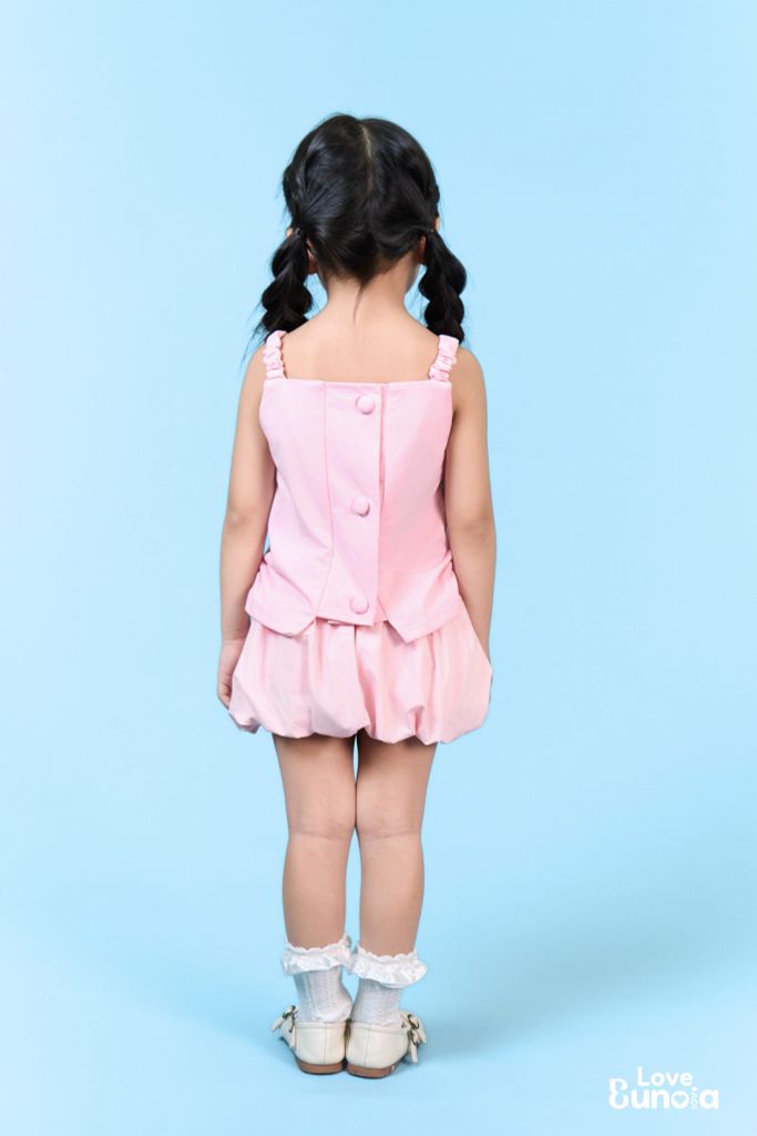 LE48 - Áo hai dây nhún eo cho bé gái