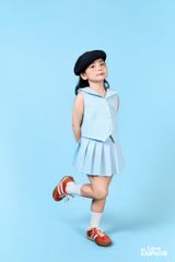 L44 - Chân váy xếp ly cho bé gái