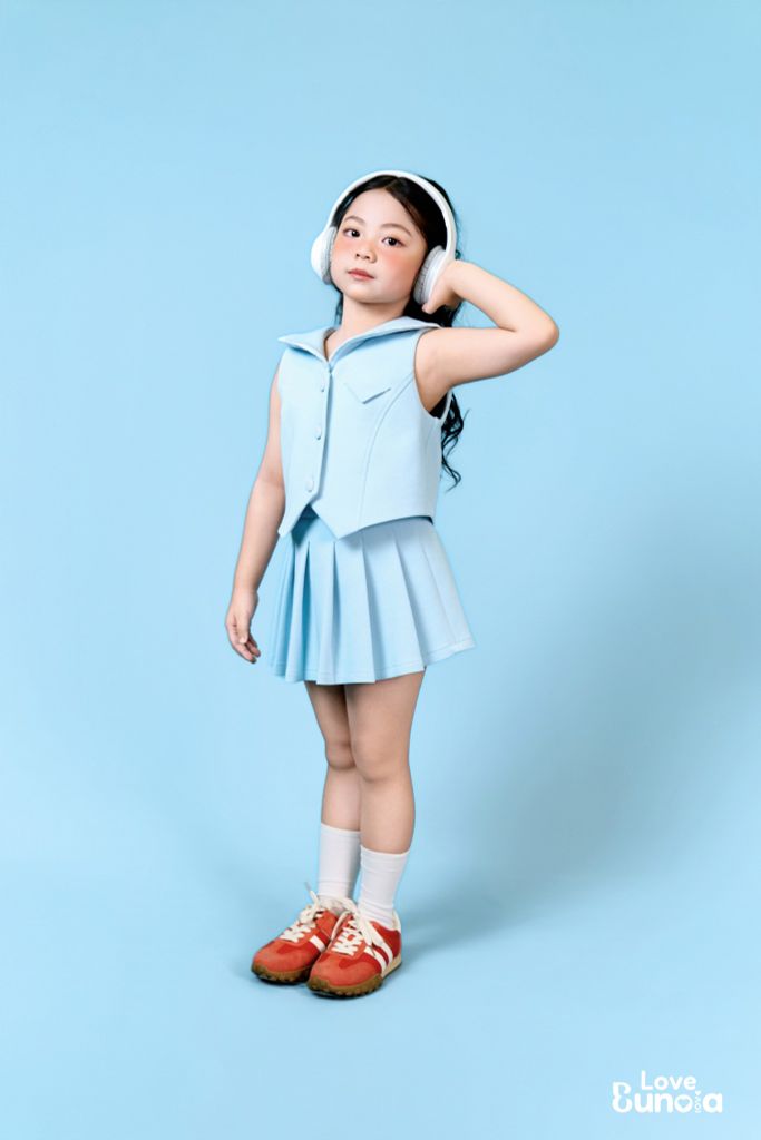 L44 - Chân váy xếp ly cho bé gái