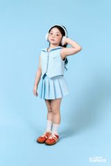 L44 - Chân váy xếp ly cho bé gái