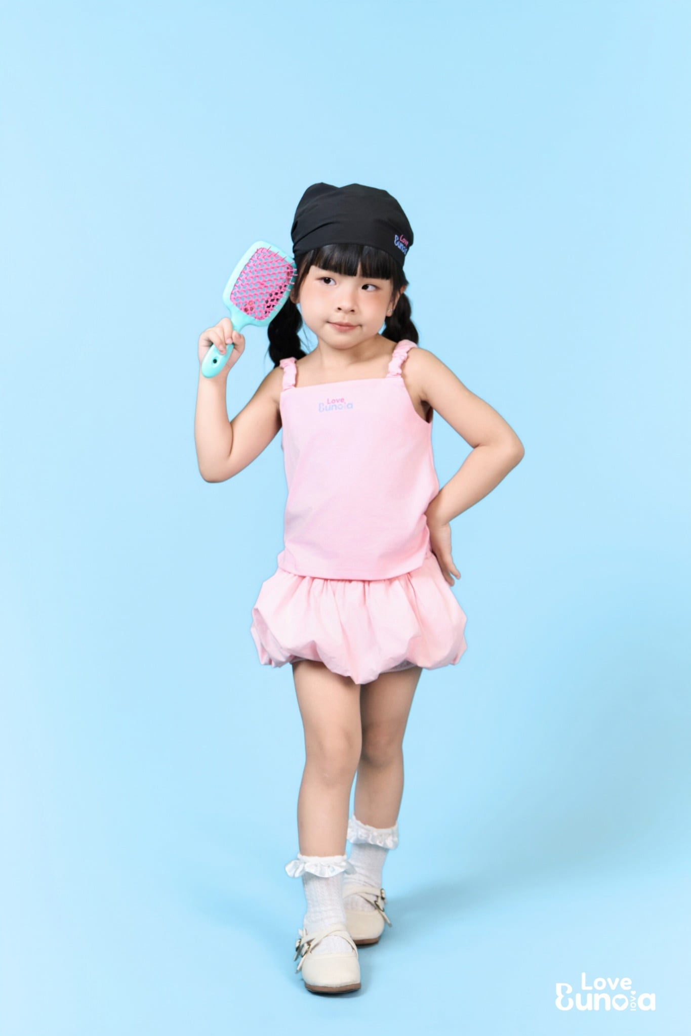 LE48 - Áo hai dây nhún eo cho bé gái