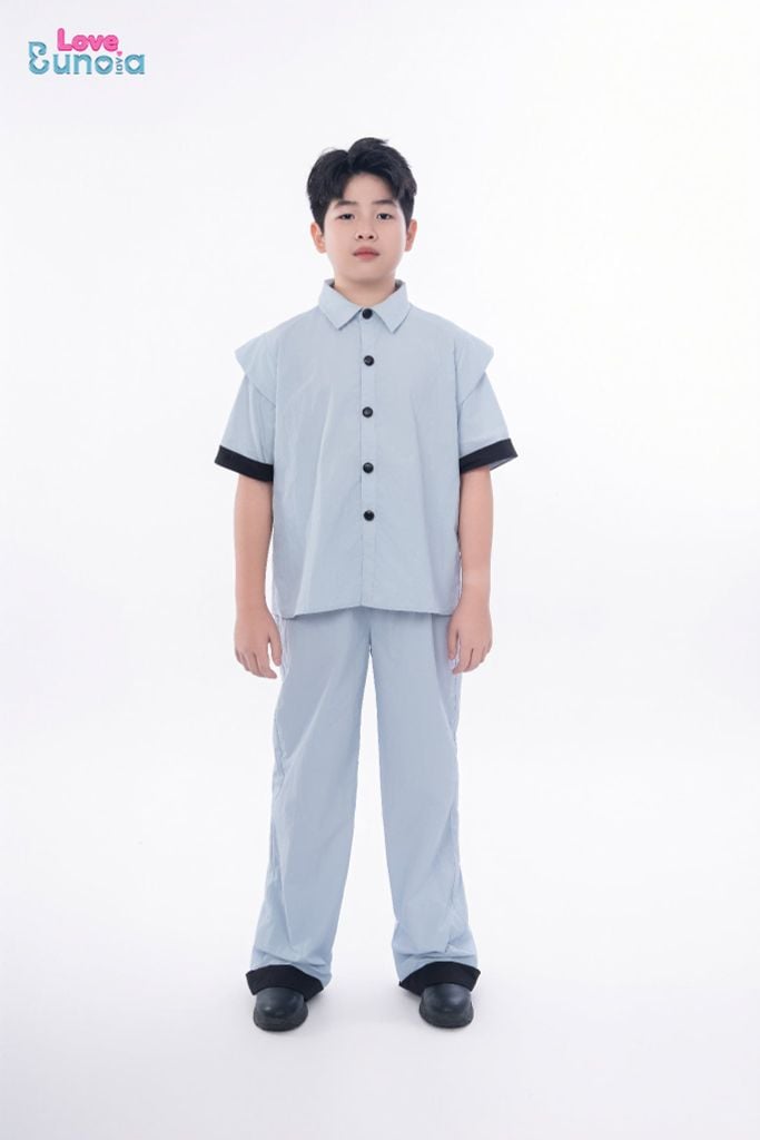 LE118/119 - Set Bộ cộc tay quần dài vải gió cách điệu