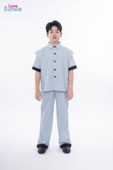 LE118/119 - Set Bộ cộc tay quần dài vải gió cách điệu