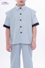 LE118/119 - Set Bộ cộc tay quần dài vải gió cách điệu