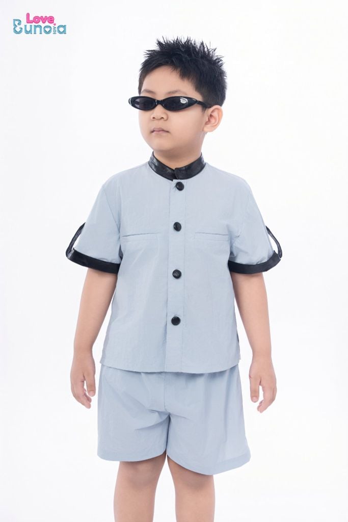 LE116/117 - Set Bộ cộc tay quần short vải gió cách điệu