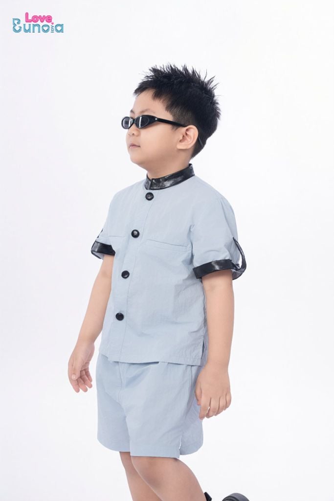 LE116/117 - Set Bộ cộc tay quần short vải gió cách điệu
