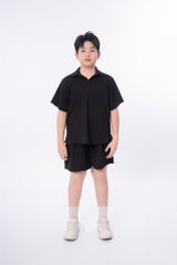 LE111/112 - Set bộ Áo polo cộc tay mix cùng Quần shorts cùng màu vải Cotton