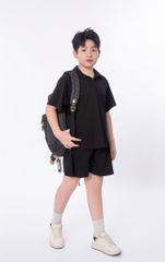 LE111/112 - Set bộ Áo polo cộc tay mix cùng Quần shorts cùng màu vải Cotton