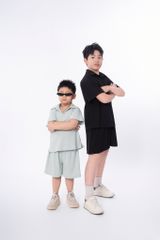 LE111/112 - Set bộ Áo polo cộc tay mix cùng Quần shorts cùng màu vải Cotton