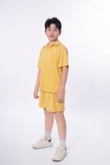 LE111/112 - Set bộ Áo polo cộc tay mix cùng Quần shorts cùng màu vải Cotton