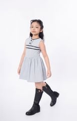 LE113 - Đầm Váy sát nách vải gió Baby blue