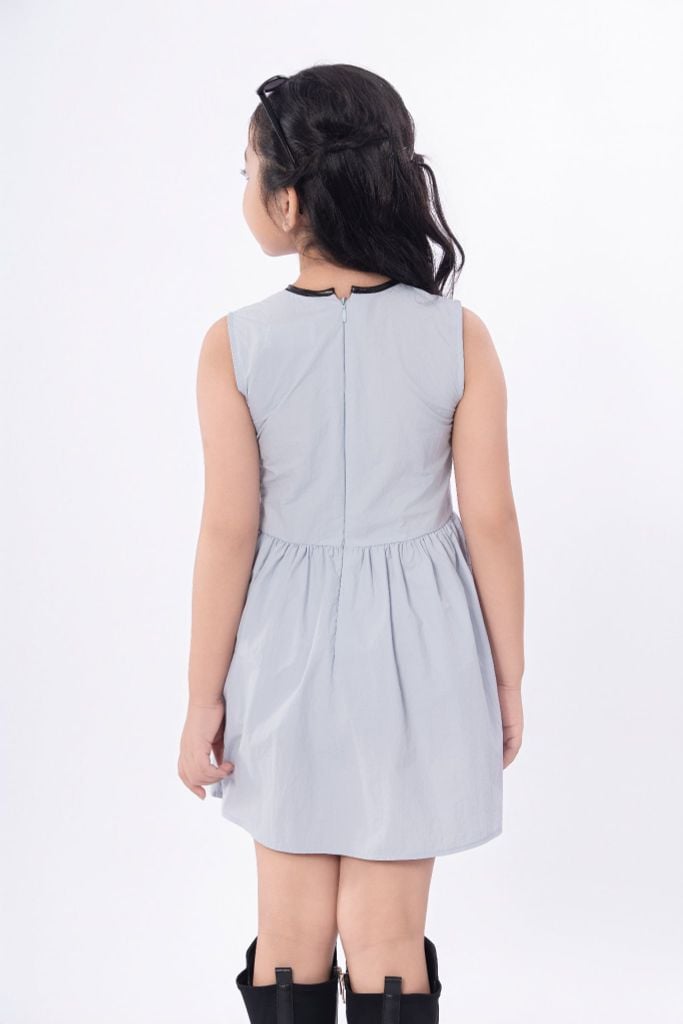 LE113 - Đầm Váy sát nách vải gió Baby blue
