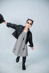 LE04 - Váy hai dây bé gái gắn nơ nhỏ xinh xắn