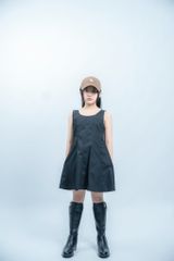 LE01 - Váy đi chơi cho bé gái vải thô Hàn cao cấp không tay thoáng má
