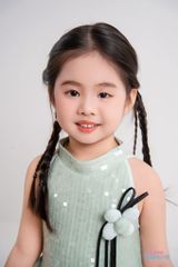 LELH7 - Váy Yếm Dạ hội Sequin Bí bé gái
