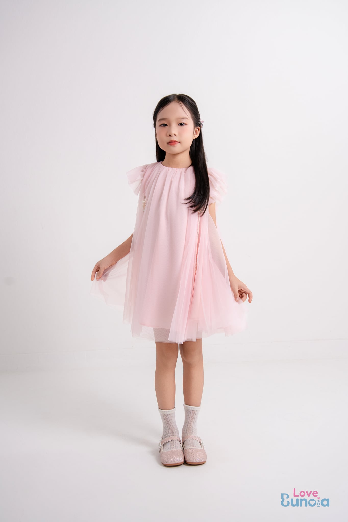 LELH6 - Váy Vai Bèo Dạ Hội bé gái