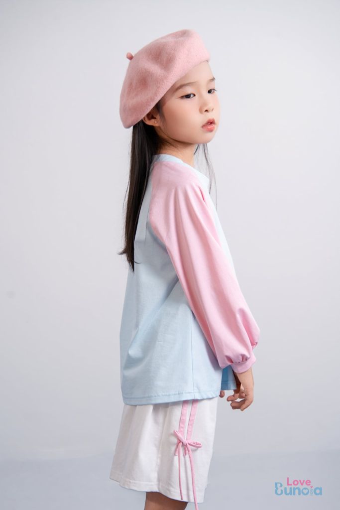 LE59 - Áo Swearter Cổ Tròn Phối Màu