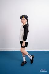 LE57 - Áo Swearter Cổ V Phối Màu
