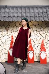 LELH8 - Váy Dạ Hội Nhung Bom Dài bé gái