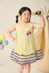 LE69 - Váy lưới tầng bèo