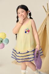 LE69 - Váy lưới tầng bèo