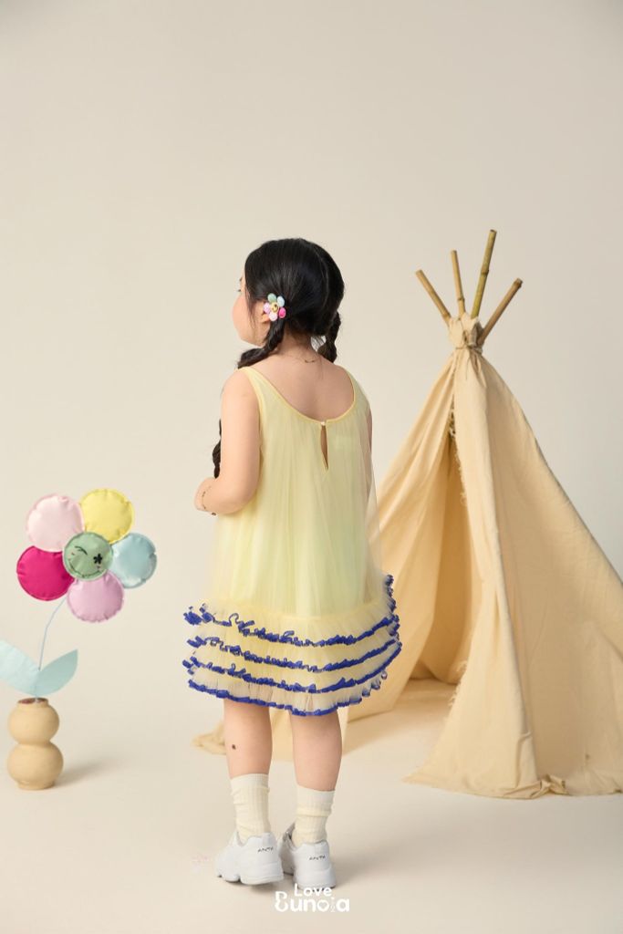 LE69 - Váy lưới tầng bèo