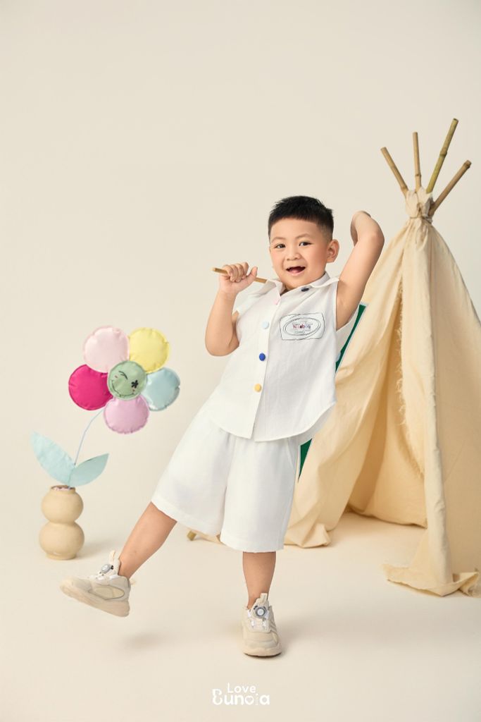 LE79 - Áo sơ mi ngắn tay vạt bầu