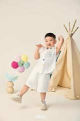 LE79 - Áo sơ mi ngắn tay vạt bầu