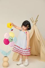 LE69 - Váy lưới tầng bèo